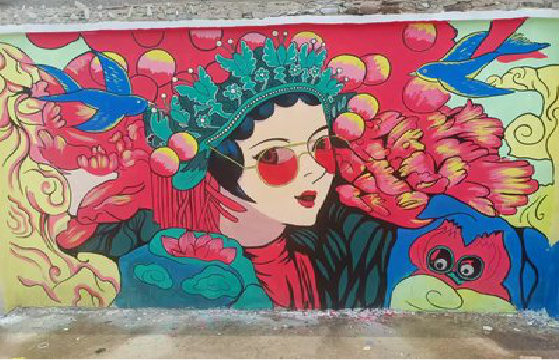 德安墙体彩绘-网红墙