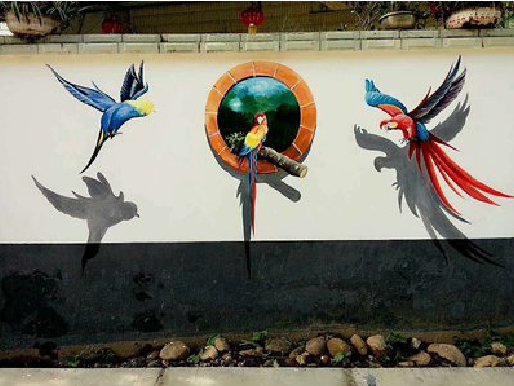 德安视觉错位-3D墙绘设计