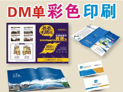 德安单页印刷，色彩搭配简单。
