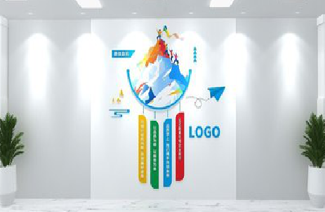 德安公司企业形象墙的工艺材料有哪些？